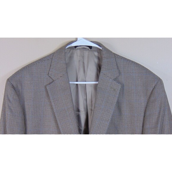 Lauren Ralph Lauren Blazer Sports Coat Mens Size 48L Herringbone 2 Button Career - Picture 2 of 10